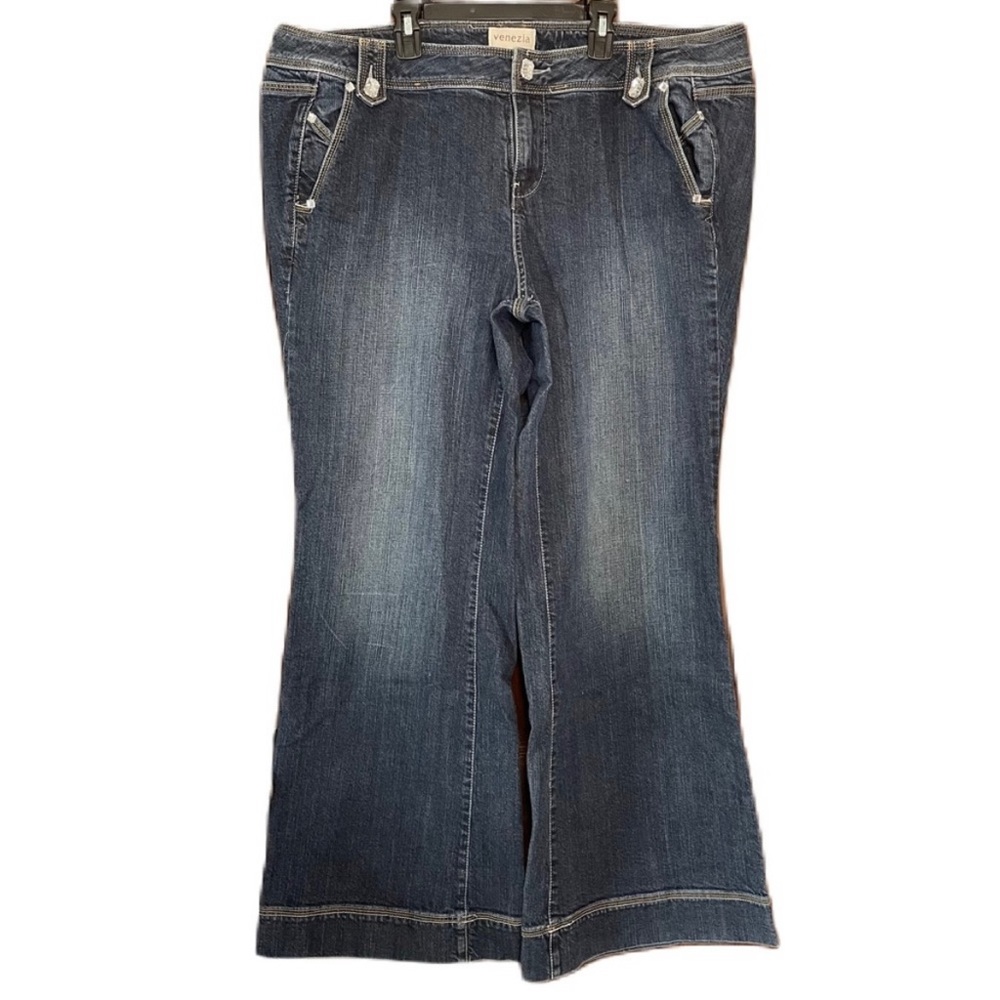 Venezia (Lane Bryant) Women’s Blue Denim High Waist Bootcut Jeans Size 20